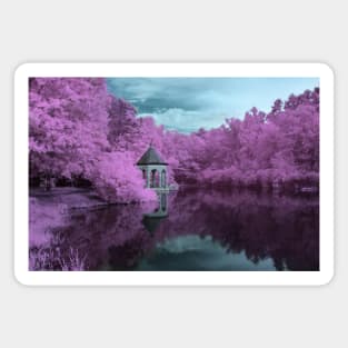 Gazebo on the lake - infrared Magnet